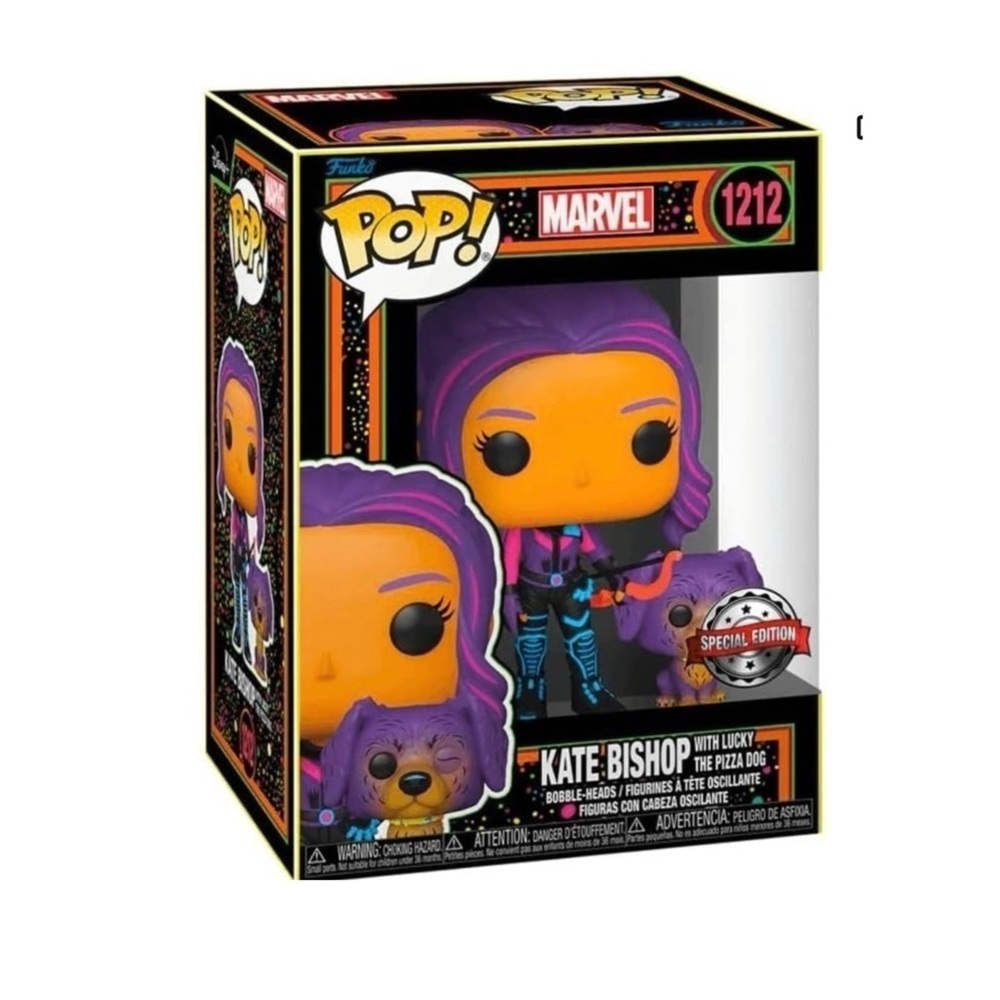 Funko POP TV:‎ Hawkeye - Kate Bishop & Lucky (Blacklight)